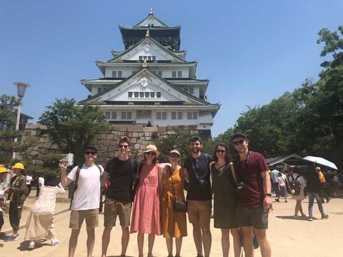 Lab3 at Osaka Castle in Japan